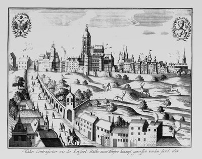 La Defenestrazione di Praga, 3 agosto 1618 da German School